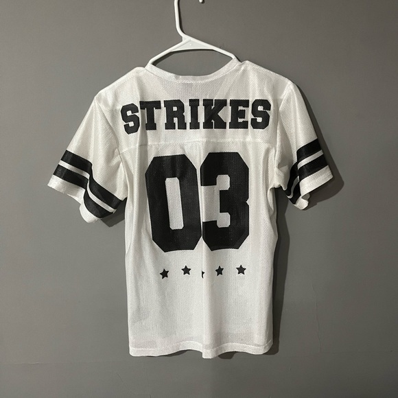Empyre Women's White Mesh Jersey “strikes 03” - Picture 3 of 6